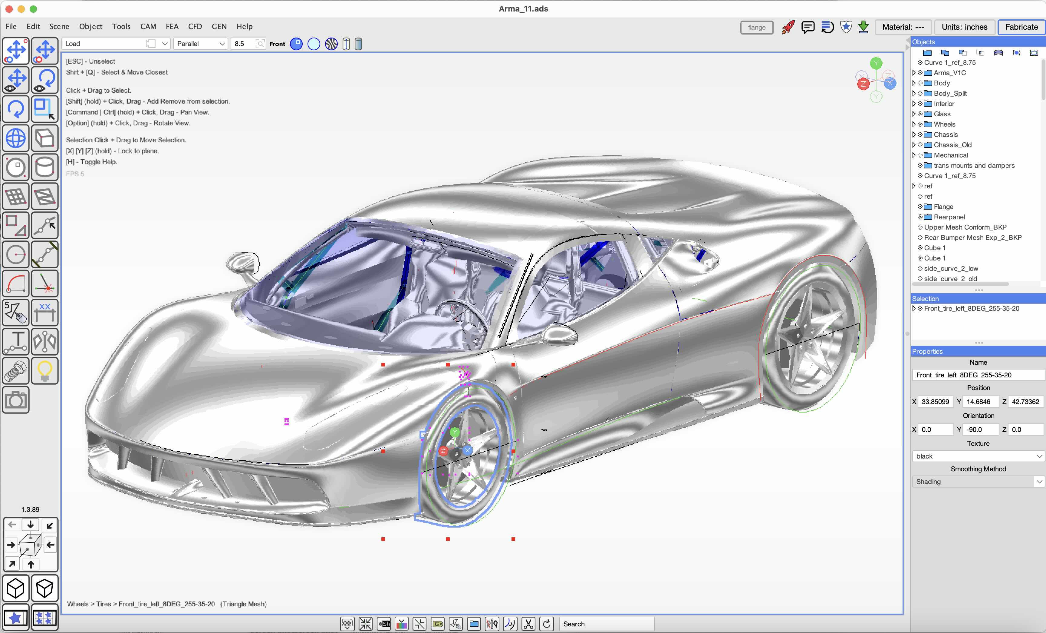 Arma Design Studio CAD/CAM interface