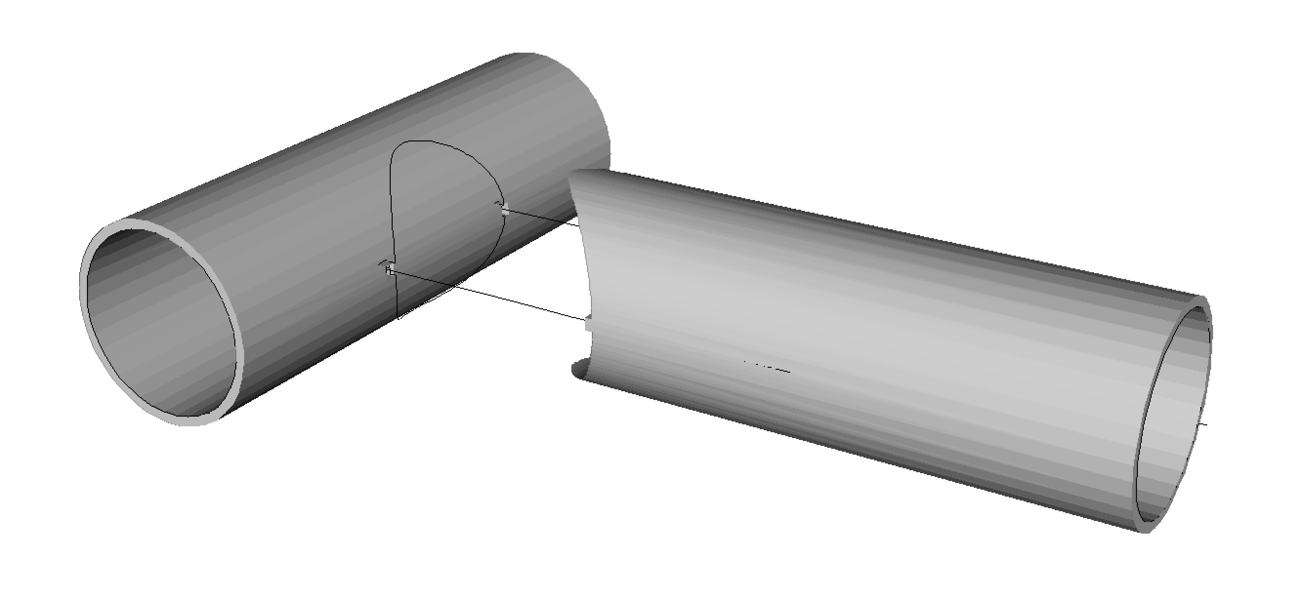 Tube notcher tab and slot example